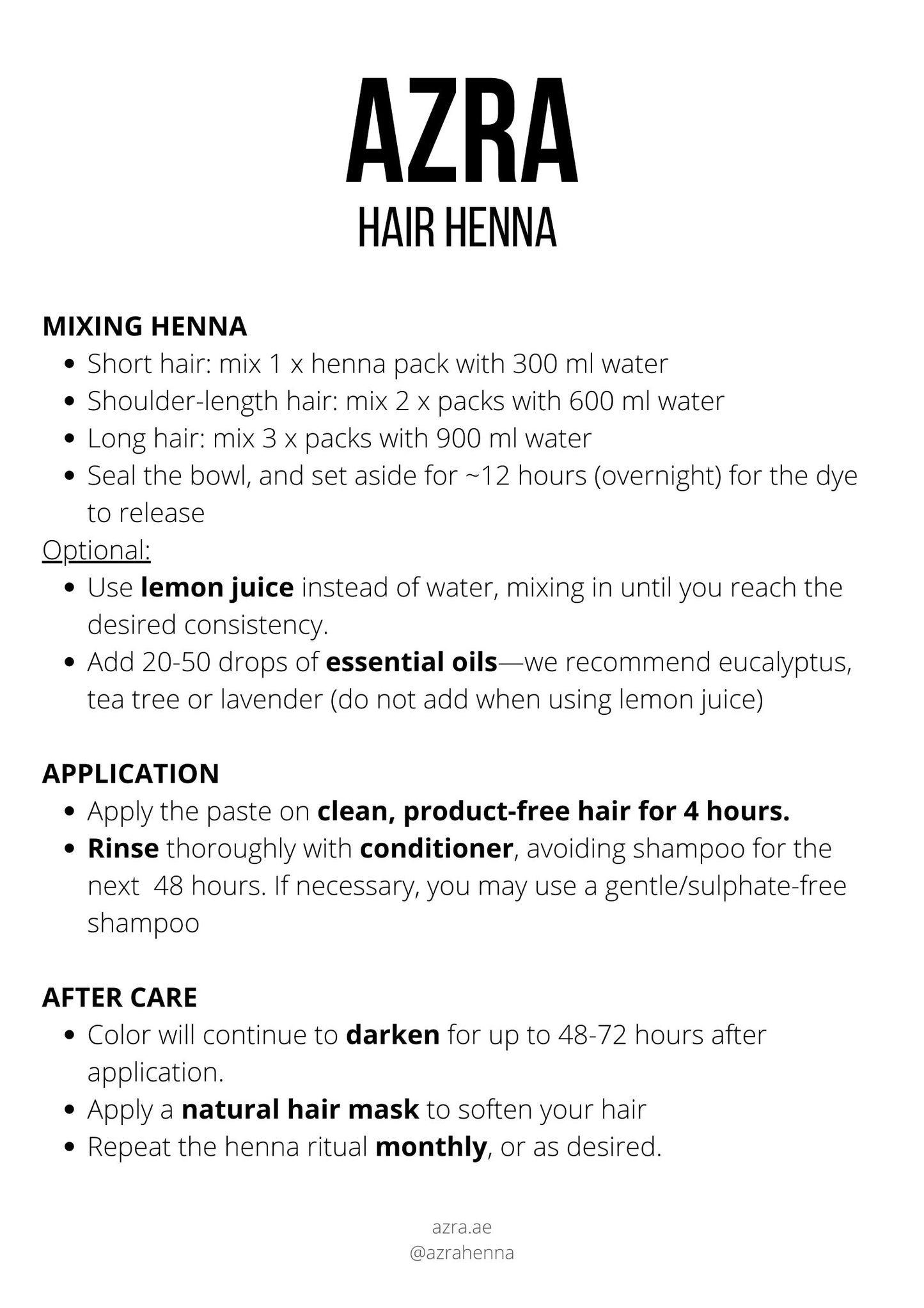 NATURAL HENNA POWDER