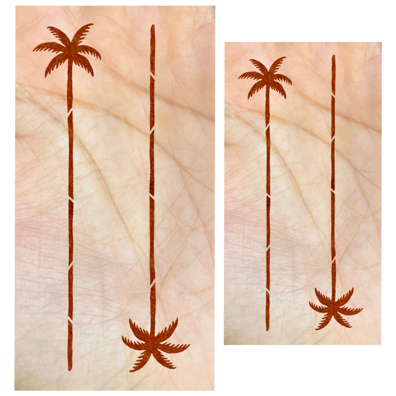 PALM TREE GIRL STENCIL STICKER PACK *2 in 1*
